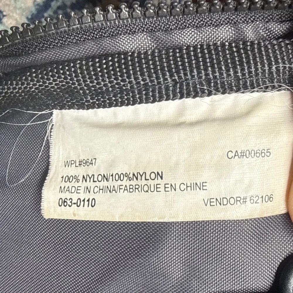 Eddie Bauer Black Nylon Ripstop Crossbody Messenger Bag Utility Travel Organizer